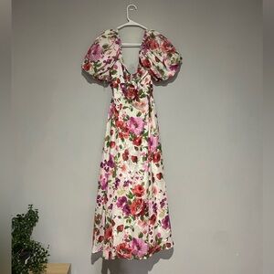 Abercrombie & Fitch - Maxi Dress Strawberry Print and Bow tie Back